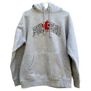 Nelk Boys Full Send Gray Hoodie Sweatshirt Canada Maple Leaf Men’s Size Medium